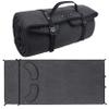 WAYNE'S DOG Padded Waxed Canvas Shooting Mat, 91"x41" Extra Large Rollout Mat Prone for Range Shooting Hunting (Black) view 1