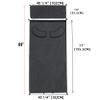 WAYNE'S DOG Padded Waxed Canvas Shooting Mat, 91"x41" Extra Large Rollout Mat Prone for Range Shooting Hunting (Black) view 2