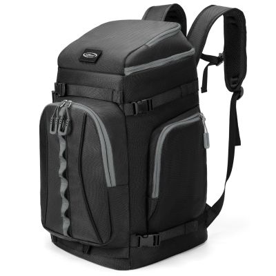 Lunidry Ski Boot Bag, 65L Waterproof Ski Bag & Snowboard Boot Bag, Travel Backpack for Skis Snowboard Helmet Goggles & Accessories