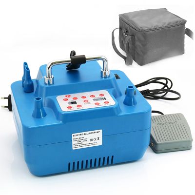 Electric Balloon Inflator Pump, Portable Balloon Blower Machine, with Digital Timer Counter, Double-Hole Inflation, Comes with Pedals, for Various Balloons