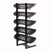 5-Tiers Metal Snowboard Storage Rack, Home Gym Organize Holder, Standing Metal Snowboard Storage Rack, Floor Display Stand for Garage/Shop,Black view 1