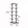 Skateboard Rack, 5/7 Tier Double-Sided Metal Skateboard Rack, Home Gym Organize Holder, Standing Metal Snowboard Storage Rack, Floor Display Stand for Garage/Shop, Black(5- Tier) view 2