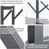 Skateboard Rack, 5/7 Tier Double-Sided Metal Skateboard Rack, Home Gym Organize Holder, Standing Metal Snowboard Storage Rack, Floor Display Stand for Garage/Shop, Black(5- Tier) view 3