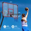 Basketball Hoop Outdoor,10FT Portable Basketball Hoop with Impact Resistant Pc Backboard,Height Quickly Adjustable Basketball Goal System with Portable Wheels for Teens/Adults 3+ view 4