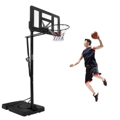 Portable Basketball Hoop Outdoor, 4.9-10FT Height Adjustable Basketball Hoop Goal System with 44 Inch Shatterproof Backboard, Sturdy Base,Ideal for Youth/Teens/Adults Indoor Outdoor 3+