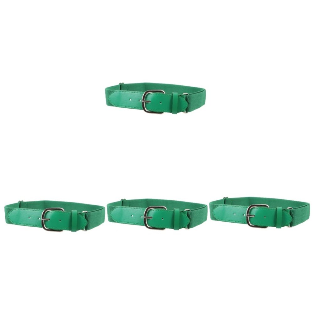 Happyyami 4pcs Elastic Baseball Belt Softballs Belt Mens Elastic Adjustable Length Sporty Softballs