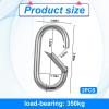 2pcs 4 Inch Carabiner Clip Oval Carabiner Clip Heavy Duty Carabiner Spring Snap Hook Oval Shape 10x100mm view 2