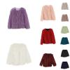 Betadog Girls Cozy Faux Long Sleeve Crew Neck Dress CoatGirls Faux Jacket Baby Girls Long Snowsuit (Purple, 9-10 Years) view 1
