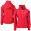 Cutter & Buck Women's Red Arizona Cardinals Helmet Charter Eco Recycled Full-Zip Jacket view 1