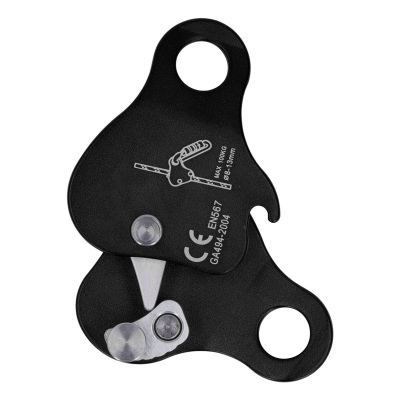 lvifloae Climbing Rope Grip Rope Clip Ascender Ascender Regulator Aluminum Fall Arrest Device Self Locking 8 13mm Climbing Rope Grip for Outdoor Climbing Alpinism Orange (Black)