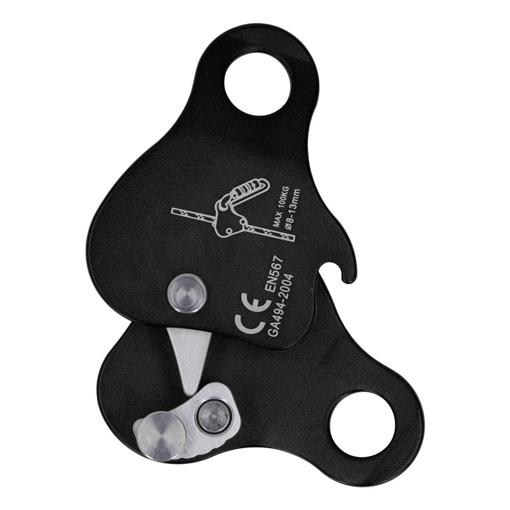 lvifloae Climbing Rope Grip Rope Clip Ascender Ascender Regulator Aluminum Fall Arrest Device Self Locking 8 13mm Climbing Rope Grip for Outdoor Climbing Alpinism Orange (Black)