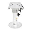 Boat Seat Pedestal,13-19In Adjustable Height Boat Chair Base,Silver Boat Seat Pedestal Drivers Side with Seat Slide Seat Mount,Adjustable Travel-Fore & AFT Boat Seat Pedestal for Yachts,Fishing Boats view 4