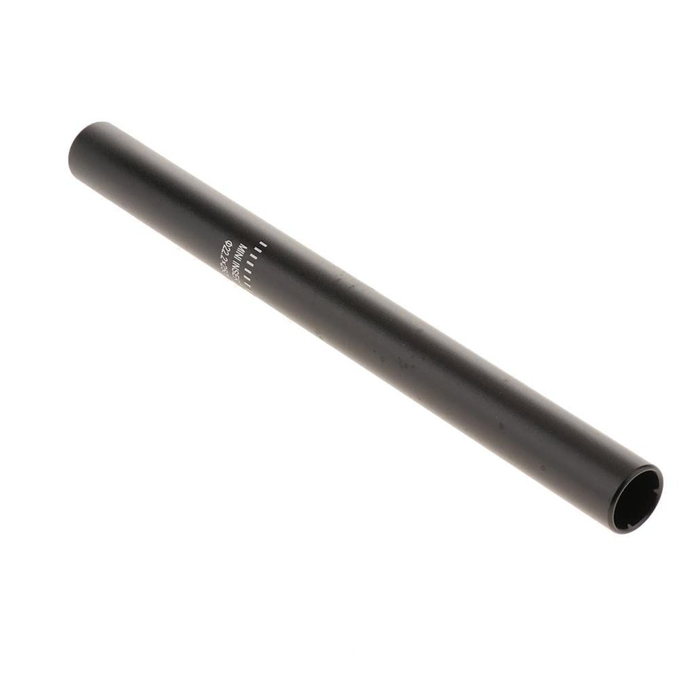 1 Piece 22.2mm Aluminum Bike Seat Post, Lightweight Seat Tube for Terrain Cycling Bikes, Matte Black, 250mm
