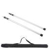 2Pcs Camping Tent Pole, Aluminum Alloy Adjustable 95 to 235cm Telescopic Canopy Supporting Rods with Storage Bag for Hiking Backpacking view 1