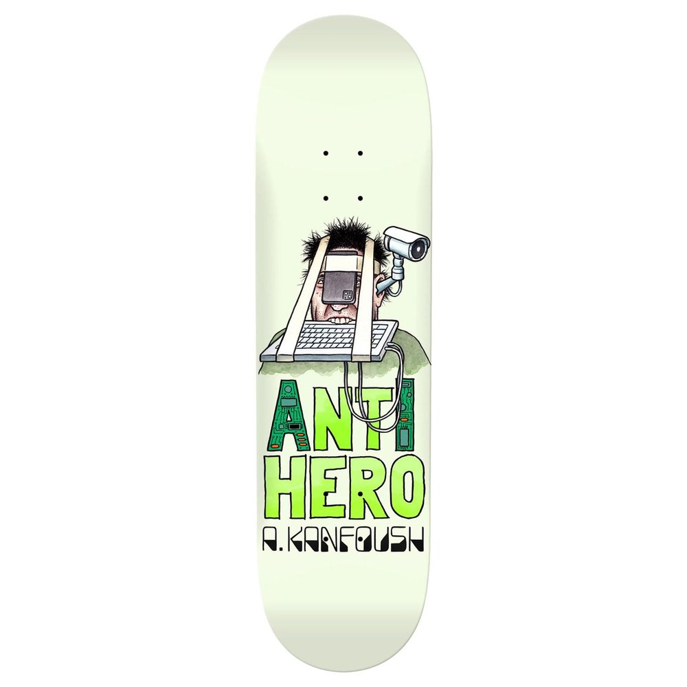 Anti Hero Skateboard Deck Austin Kanfoush Anti Intelligence 8.4" x 32"