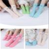 2 Pairs Funny Kids Hand Holding Socks, Kids Crazy Socks, 3D Doll Magnetic Hand in Hand Socks Mid-Tube Sock, Pink, 1-3T view 2