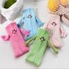 2 Pairs Funny Kids Hand Holding Socks, Kids Crazy Socks, 3D Doll Magnetic Hand in Hand Socks Mid-Tube Sock, Pink, 1-3T view 4