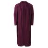 Men's Ruffle Shawl Collar Cardigan Long Sleeve Open Front Lightweight Long Length Drape Cape Overcoat with Pockets(Red, XL) view 2