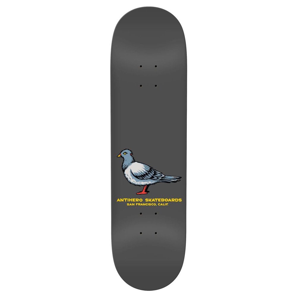 Anti Hero Skateboard Deck Team Pigeon Grey 8.25" x 31.5"