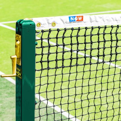 VERMONT Tennis Court Nets | Championship Quality, Heavy-Duty Design - Doubles or Singles Nets Available in 4 Thicknesses [2mm - 3.5mm] (Loop and Pin, 3.5mm DT Singles [Standard])
