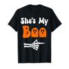 Shes My Boo Skeleton Couples Matching Couple Halloween T-Shirt view 1