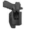 G19/G17 Holster with Light, IWB Kydex Holster for Glock 17 19 19x 22 23 31 32 44 45 with Olight PL-2/PL Pro/PL-3/PL-3R/PL-3S Flashlight & Red Dot, Appendix Inside Waistband Concealed Carry, Right Hand view 1