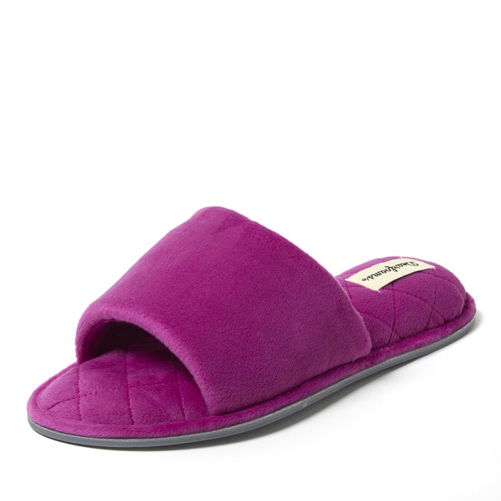 Dearfoams Women's Beatrice, MYSTIC PURPLE, XL