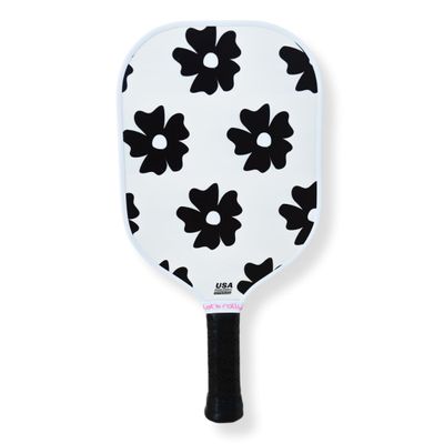 Lets Rally USAPA Approved Fiberglass Pickleball Paddle Cute Pickleball Paddle for Women, Indoor & Outdoor Pickleball Rackets (Flower Power)