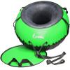 Ultimate Towable Snow Tube Sled with Heavy Duty Cover | Designed for Thrilling Winter Adventures | Made in the USA for Durability and Safety on Snowy Slopes 50" Green (Deluxe Edition) view 1