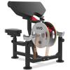 Preacher Curl Bench Bicep Machine: Preacher Curl Machine 3 in 1 Arm Bicep Tricep Curl Machine Dumbell Barbell Bicep Station Equipment Workout with Pad Bar Attachment Home Gym Red view 1