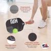 HUDEF Pickleball Paddles, USAPA Approved Pickle Ball Paddles Set of 4, Graphite and Fiberglass Pickleball Paddles, Polypropylene Honeycomb Core Paddle Rackets, 4 Outdoor Balls and Carry Bag Black view 4