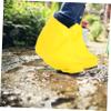 JEWEDECO 2pairs Latex Material Rain Boot Protectors Non Slip Shoe Covers for Sports Elastic Gaiters for Hiking view 2