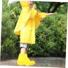 JEWEDECO 2pairs Latex Material Rain Boot Protectors Non Slip Shoe Covers for Sports Elastic Gaiters for Hiking view 3