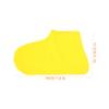 JEWEDECO 2pairs Latex Material Rain Boot Protectors Non Slip Shoe Covers for Sports Elastic Gaiters for Hiking view 4