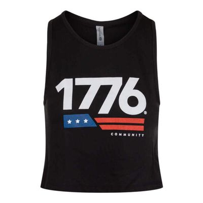 1776 Women's Crop Top (Black) M