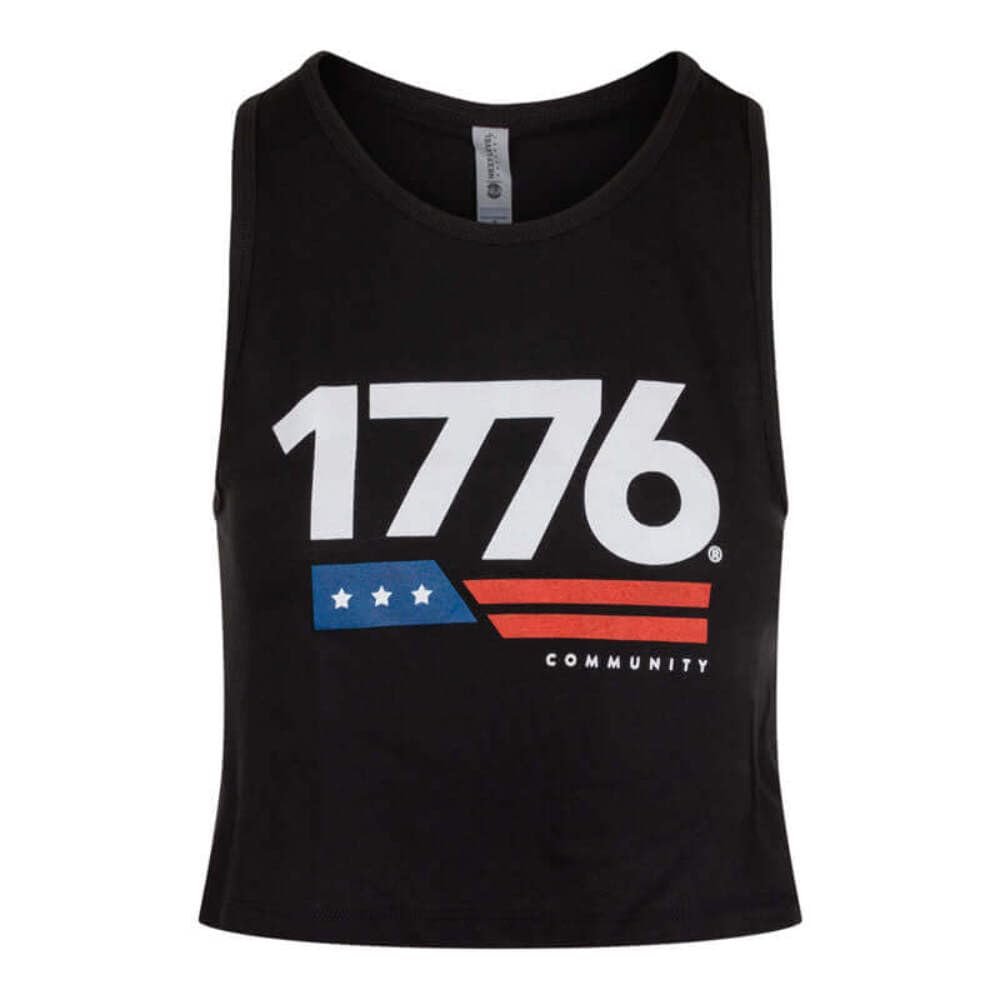 1776 Women's Crop Top (Black) M