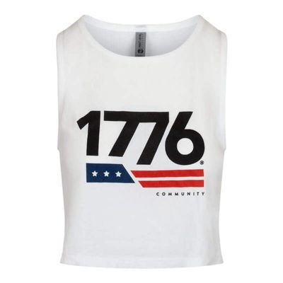 1776 Women's Crop Top (White) L