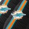 FOCO NFL Men's Officially Licensed Primary Logo Game Day Team Color Football Sherpa Slide Slipper - Miami Dolphins - Black - (X-Large 13-14) view 2