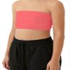 Kurve Girls Bandeau Tube Bra - Strapless Bandeau Bra,UV Protective Fabric UPF50+, Neon Croal, Age (9-14) view 1