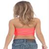 Kurve Girls Bandeau Tube Bra - Strapless Bandeau Bra,UV Protective Fabric UPF50+, Neon Croal, Age (9-14) view 3