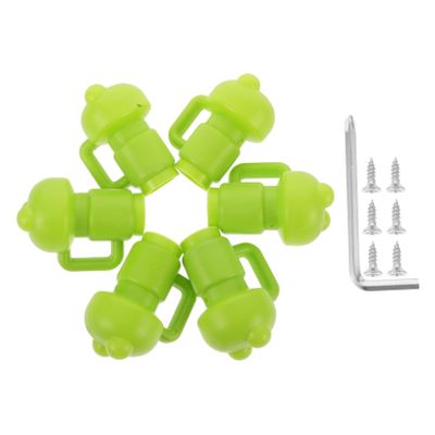 VANZACK 1set Trampoline Pole Caps Design for Safety Enclosure Easy to Install for Trampoline Net Replacement Parts Screws