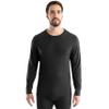 Realtree Men's Heavyweight Cotton Polyester Long Sleeve Thermal Underwear Top, Black, XX-Large view 1