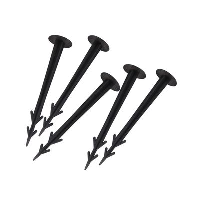 ANDRESLAD 50pcs Plastic Tent Stake Pegs Barb for Gardening Ground Fixation for Landscaping Camping and Outdoor Activities