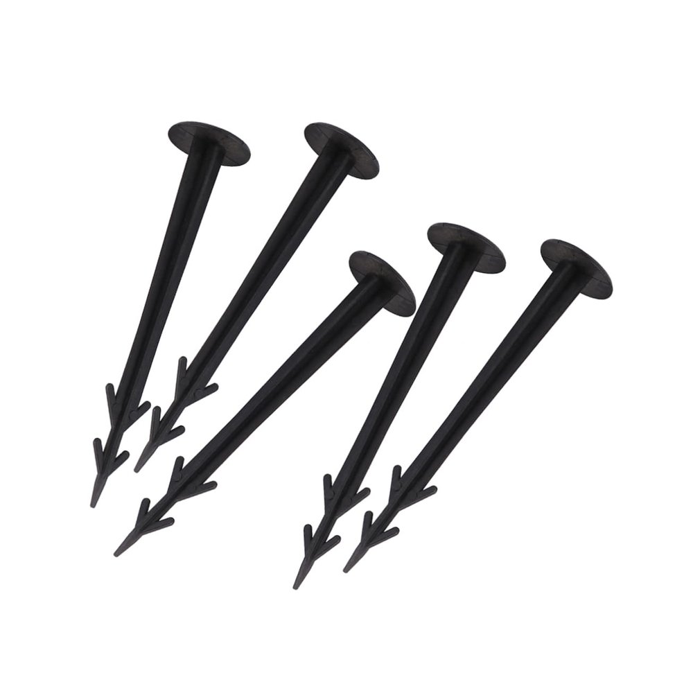 ANDRESLAD 50pcs Plastic Tent Stake Pegs Barb for Gardening Ground Fixation for Landscaping Camping and Outdoor Activities