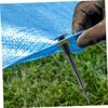 ANDRESLAD 50pcs Plastic Tent Stake Pegs Barb for Gardening Ground Fixation for Landscaping Camping and Outdoor Activities view 3