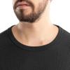 Realtree Men's Heavyweight Cotton Polyester Long Sleeve Thermal Underwear Top, Black, Large view 3