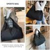 MOBUTOFU Large Capacity Foldable Sports Bag for Travel Lightweight Tote with Separate Compartment for Dirty Clothes Versatile Handbag for Women and Outdoor Activities view 3