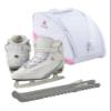 Jackson Ultima Softec Figure Ice Skates for Women/Color: White + Bag and Skate Guards/Size: Youth 3 view 1