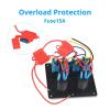 12V 24V 4 Gang Rocker Switch Panel with Circuit Breaker Led Switch Panel Boat Marine Car Truck IJZHQKTK(Green) view 3