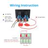 12V 24V 4 Gang Rocker Switch Panel with Circuit Breaker Led Switch Panel Boat Marine Car Truck IJZHQKTK(Green) view 4
